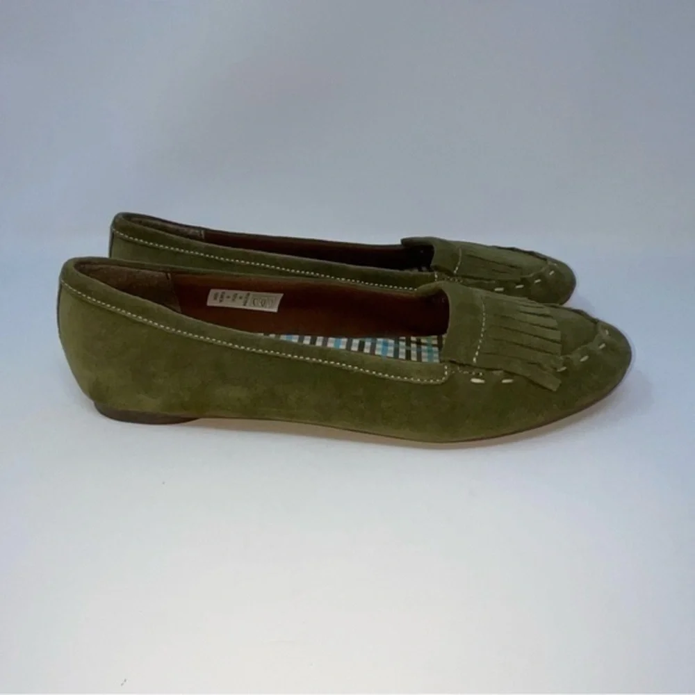 Lands End Green Slip-On Flats Size‎ 8